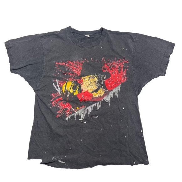 1984 Vintage Nightmare On Elm Street 3 Freddy Krueger Horror Movie Tee Shirt M
